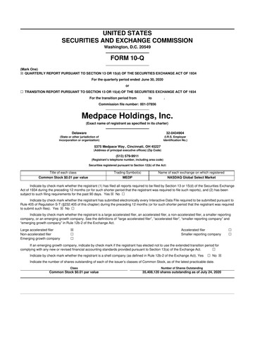 Thumbnail Medpace 10-Q Quarterly Report FY 