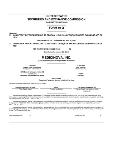 Thumbnail MediciNova 10-Q Quarterly Report FY 