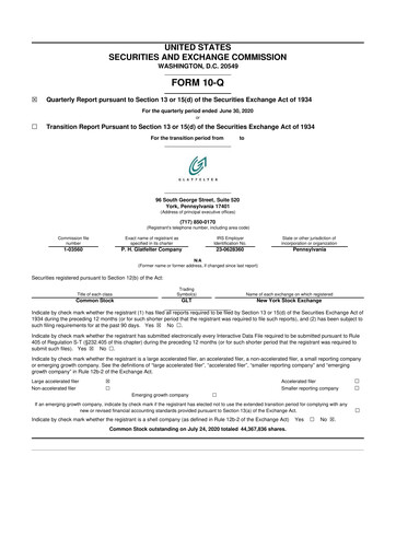 Miniature Magnera 10-Q Rapport trimestriel 2020 