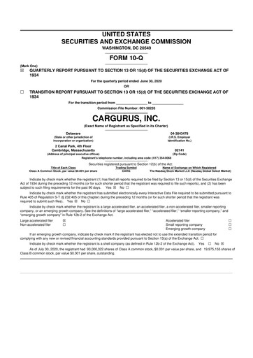 Thumbnail CarGurus 10-Q Quarterly Report FY2020 