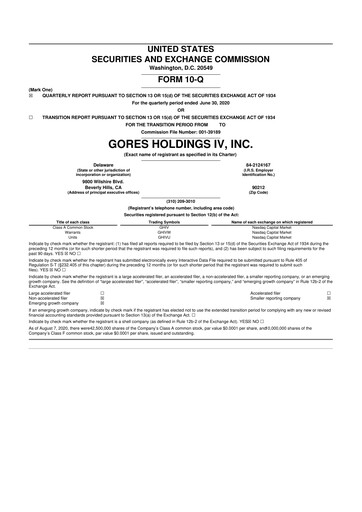 Vorschaubild UWM Holdings
 10-Q Quartalsbericht 2020 