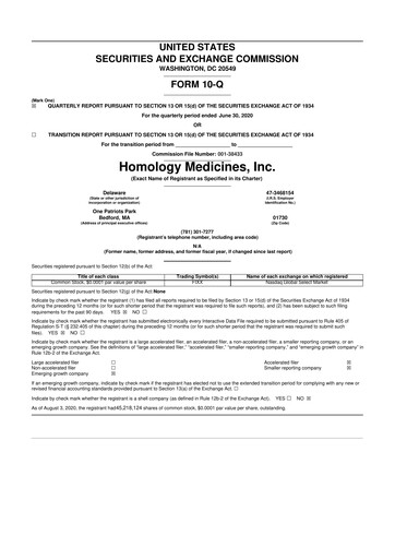 Thumbnail Q32 Bio 10-Q Quarterly Report FY2020 