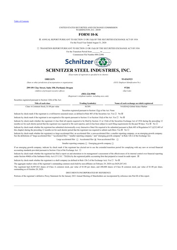 Vorschaubild Radius Recycling 10-K Jahresbericht 2020