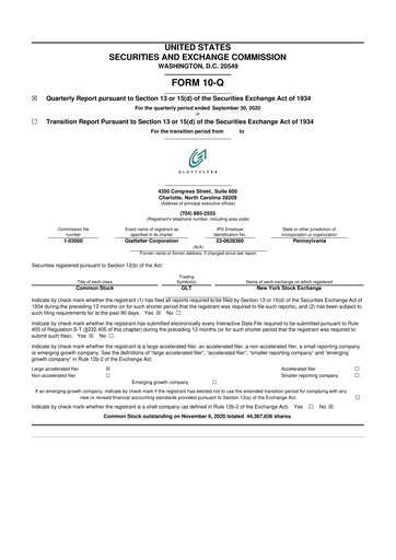 Miniature Magnera 10-Q Rapport trimestriel 2020 