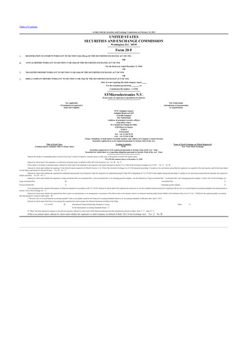 Thumbnail STMicroelectronics 20-F Annual Report 2020