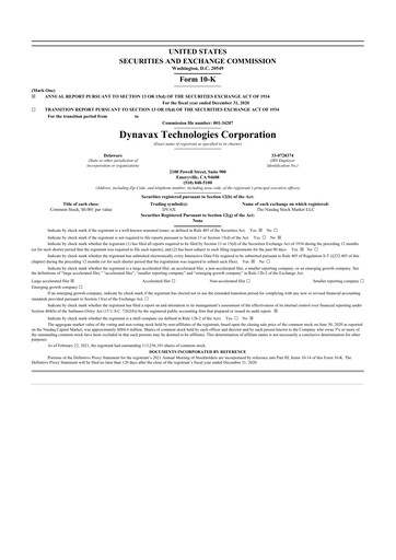 Thumbnail Dynavax Technologies
 10-K Annual Report 2020