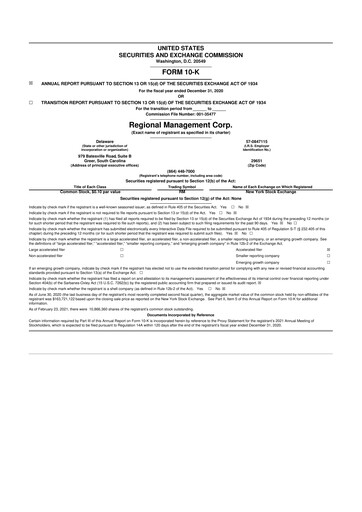 Thumbnail Regional Management Corp.
 10-K Annual Report 2020