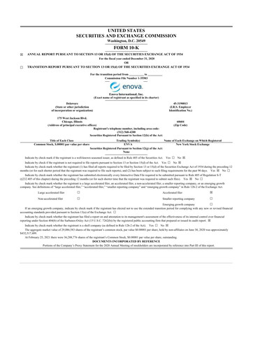 Thumbnail Enova International
 10-K Annual Report 2020