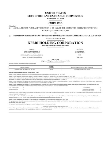 Thumbnail Adeia 10-K Annual Report 2020