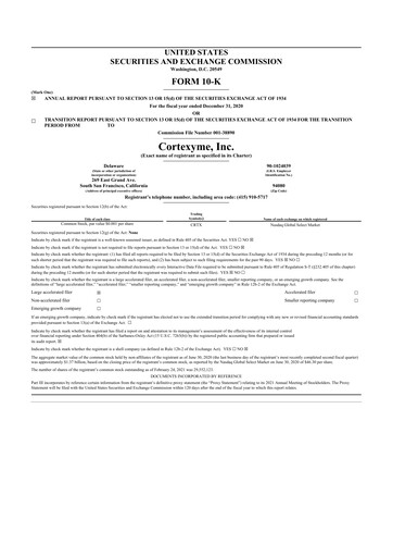 Thumbnail Quince Therapeutics 10-K Annual Report 2020