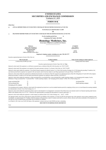 Thumbnail Q32 Bio 10-K Annual Report 2020