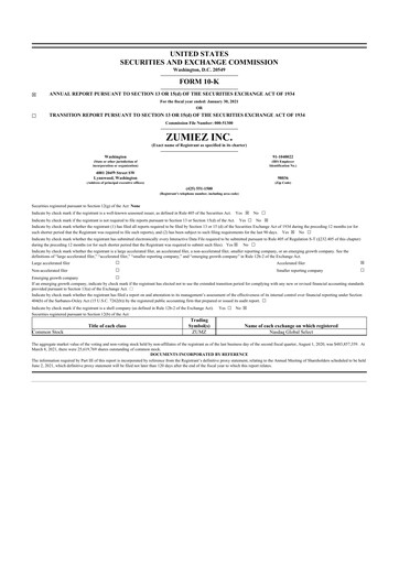 Thumbnail Zumiez 10-K Annual Report 2020