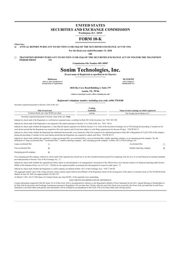 Thumbnail Sonim Technologies
 10-K Annual Report 2020
