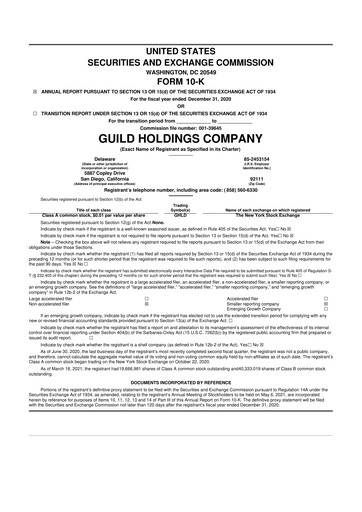 Thumbnail Guild Mortgage 10-K Annual Report 