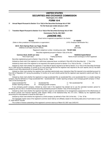 Miniature ALT5 Sigma 10-K Rapport annuel 2020