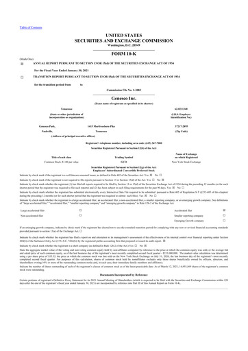 Thumbnail Genesco
 10-K Annual Report 2021