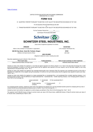Thumbnail Radius Recycling 10-Q Quarterly Report FY 