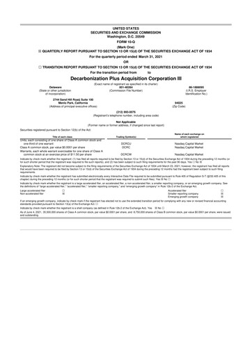 Miniature Solid Power 10-Q Rapport trimestriel  