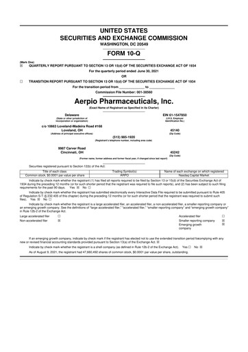 Thumbnail Aadi Bioscience 10-Q Quarterly Report FY2021 