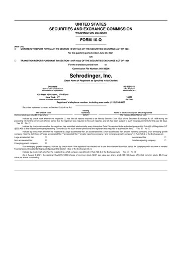 Thumbnail Schrödinger 10-Q Quarterly Report FY2021 