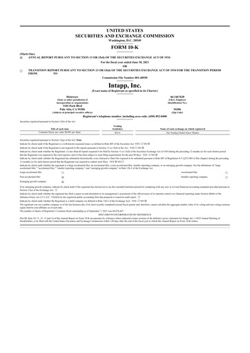 Thumbnail Intapp 10-K Annual Report 