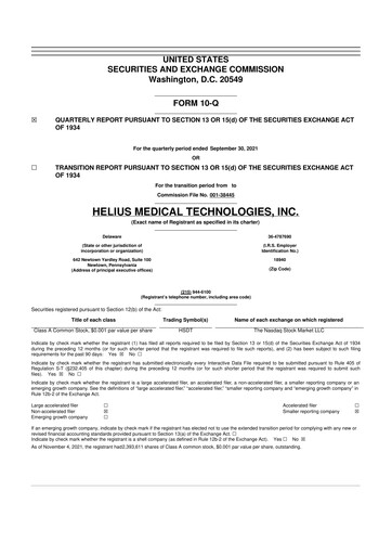 Thumbnail Solana Company 10-Q Quarterly Report FY2021 
