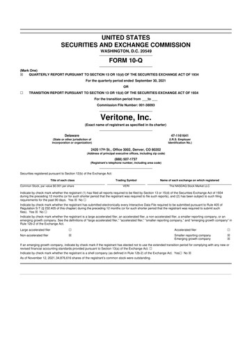 Thumbnail Veritone 10-Q Quarterly Report FY2021 