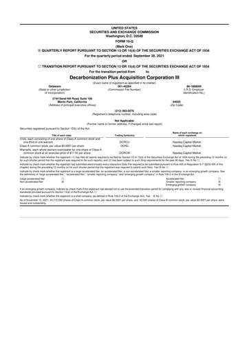 Miniature Solid Power 10-Q Rapport trimestriel  