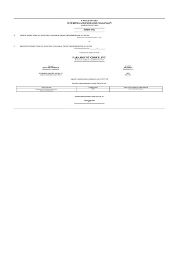 Thumbnail Paramount Group 10-K Annual Report 2021