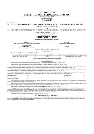 Thumbnail FibroGen 10-K Annual Report 2021