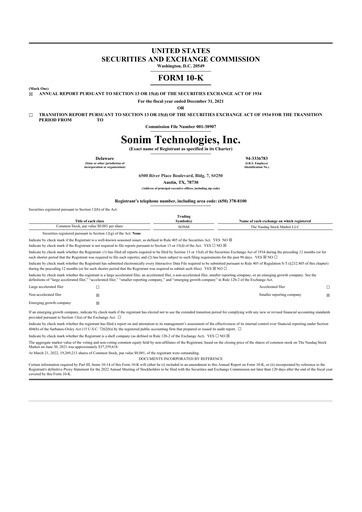 Thumbnail Sonim Technologies
 10-K Annual Report 2021