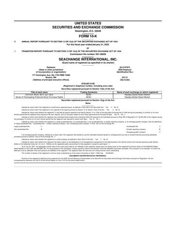 Thumbnail SeaChange International 10-K Annual Report 2022