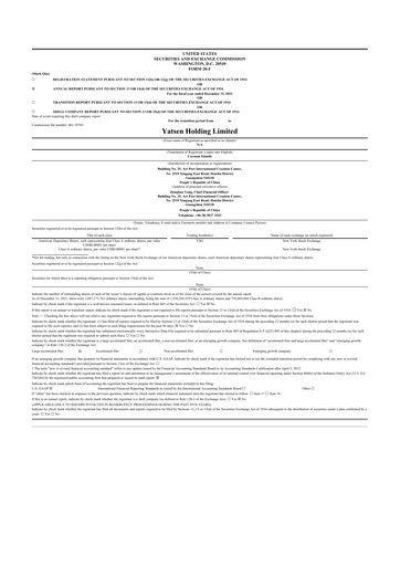 Thumbnail Yatsen Holding 20-F Annual Report 2021