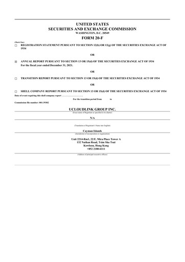 Thumbnail uCloudlink Group 20-F Annual Report 2021