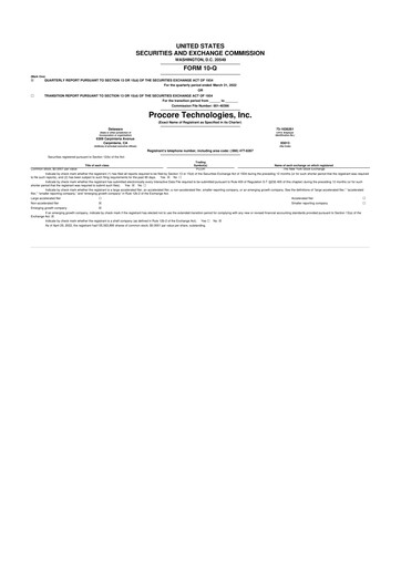 Thumbnail Procore 10-Q Quarterly Report FY2022 