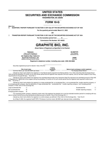 Thumbnail LENZ Therapeutics 10-Q Quarterly Report FY2022 