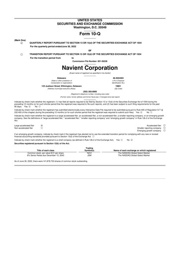 Vorschaubild Navient 10-Q Quartalsbericht 2022 