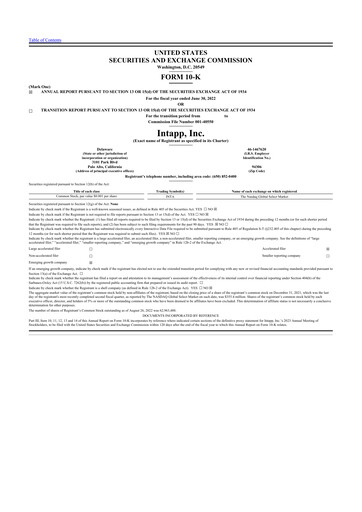 Thumbnail Intapp 10-K Annual Report 2022