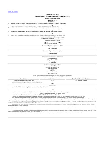 Thumbnail STMicroelectronics 20-F Annual Report 2022