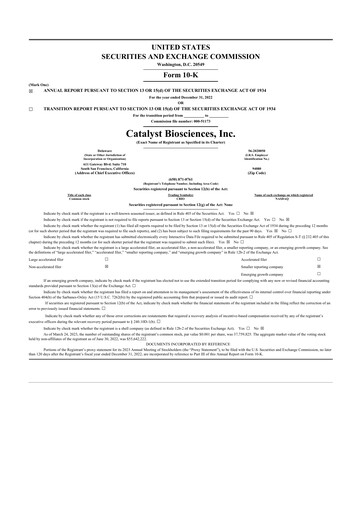 Thumbnail Gyre Therapeutics 10-K Annual Report 2022