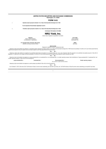 Thumbnail Clearway Energy
 10-Q Quarterly Report FY2013 