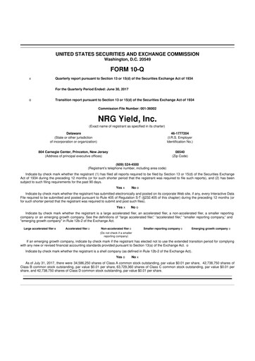 Thumbnail Clearway Energy
 10-Q Quarterly Report FY2017 