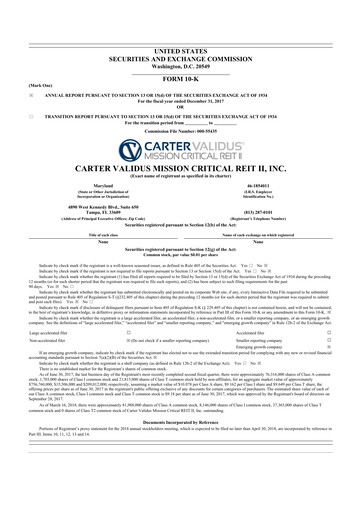 Thumbnail Sila Realty Trust 10-K Annual Report 2017