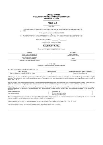 Thumbnail PagerDuty 10-Q Quarterly Report FY2026 