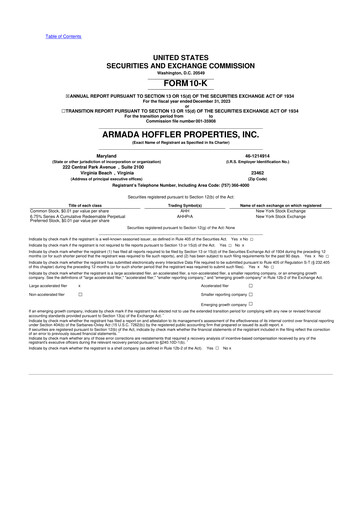 Thumbnail Armada Hoffler Properties
 10-K Annual Report 2023