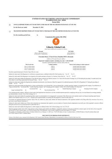 Thumbnail Liberty Global 10-K Annual Report 2024