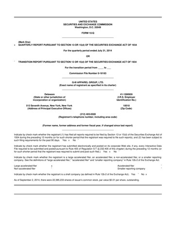 Thumbnail G-III Apparel Group 10-Q Quarterly Report FY2015 