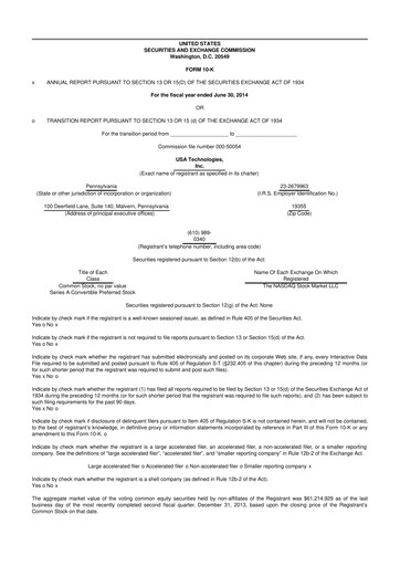 Thumbnail Cantaloupe 10-K Annual Report 2014