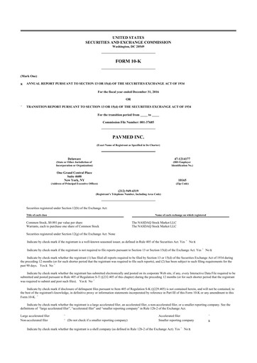 Thumbnail PAVmed
 10-K Annual Report 2016