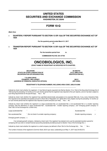 Thumbnail Outlook Therapeutics
 10-Q Quarterly Report FY2017 